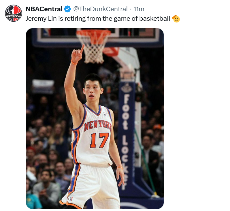 竞彩比分-NBA官方致敬林书豪！美媒晒疯狂数据：对轰科比砍生涯最高